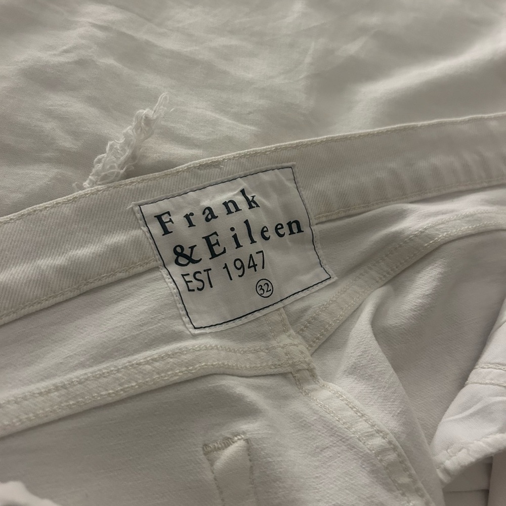 Frank & Eileen White Cotton Jeans - Picture 2 of 6